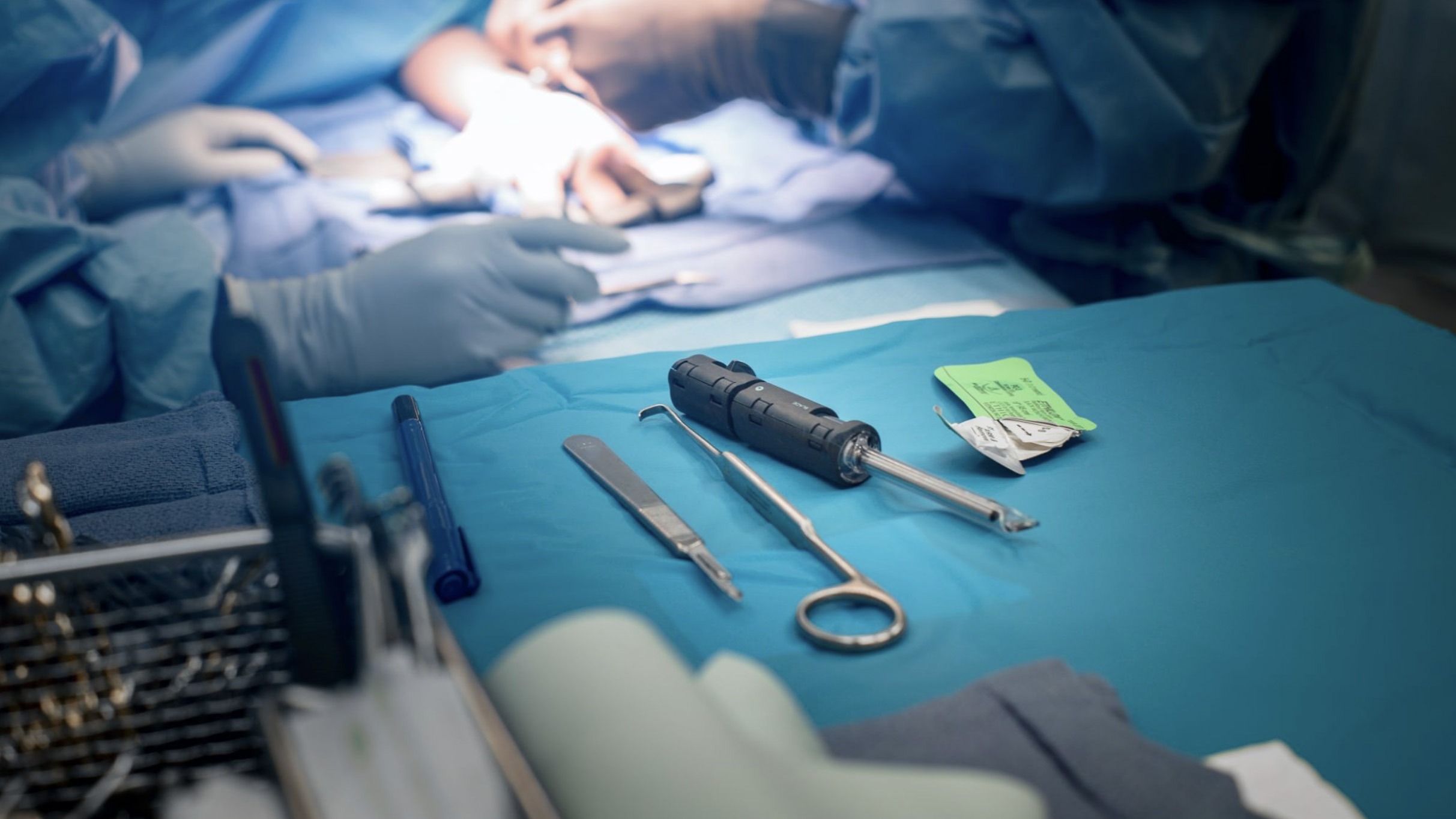 A.M. Surgical product in an operating room